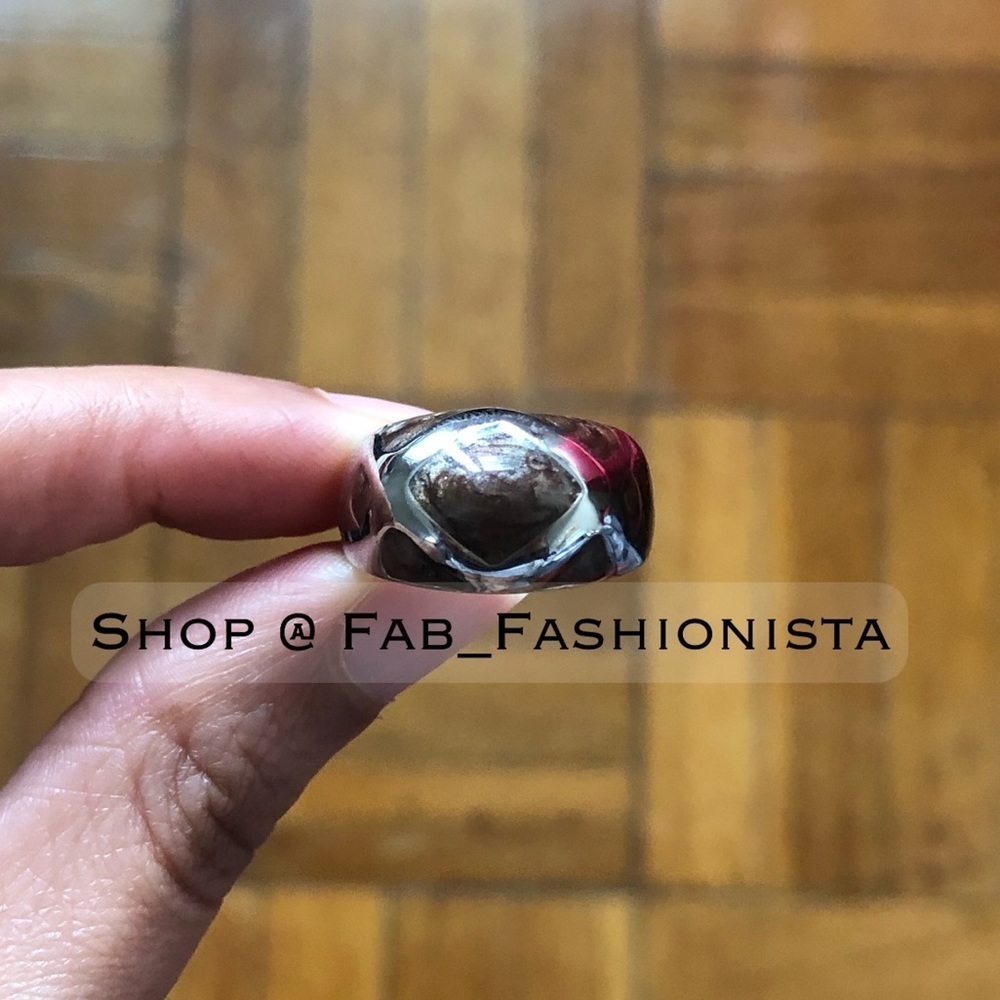 Genuine Jasper stone ring